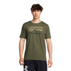 UNDER ARMOUR Men's Stacked Logo Fill Marine OD Green T-Shirt (1361903-391)