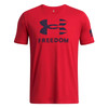 UNDER ARMOUR Men's Freedom Logo Red/Midnight Navy T-Shirt (1382970-600)