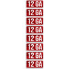 MTM 12 Ga Ammo Caliber Labels (CL12GA)