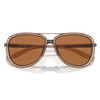 OAKLEY Women's Split Time Matte Sepia Frame/Prizm Bronze Polarized Sunglasses (OO4129-2358)