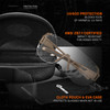 GRITR Shooting Safety Glasses w/ Interchangeable Lenses & Eva Case, FDE Frame
