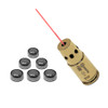 GRITR Red Laser Bore Sighter for Pistols/Handguns w/ Included Batteries, 9mm