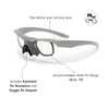 ESS Crossbow Suppressor Black/Clear Lenses Ballistic Glasses (EE9007-04)