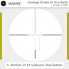 HAWKE Vantage 30 WA SF IR 4-16x50 Rimfire .22 LR Subsonic Reticle Riflescope (14293)