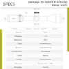 HAWKE Vantage 30 WA FFP 4-16x50 1/2 Half Mil Dot IR Reticle Riflescope (14300)