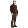 BERETTA Men's Dover Tech Brown Bark Half Zip Sweater (PU691T234608C1)