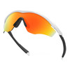 OAKLEY M2 Frame XL Sunglasses with Polished White Frame and Fire Iridium Lens (OO9343-05)