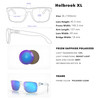 OAKLEY Holbrook XL Sunglasses with Polished Clear Frame and Prizm Sapphire Polarized Lens (OO9417-0759)