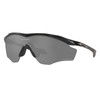 OAKLEY M2 Frame XL Sunglasses with Matte Black Frame and Prizm Black Polarized Lens (OO9343-1945)