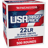 WINCHESTER AMMO 22 LR HP 36gr Copper Plated 500 Rd/Box Rimfire Ammo (USA22LR500)
