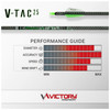 VICTORY ARCHERY V-TAC 25 Gamer 300 Spine 7.2 GPI Target Shaft (VTAC25G-300S-12)