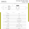 HAWKE Vantage 30 WA IR 1-8x24 Circle Dot 1/2 MOA Low-Profile Riflescope (14401)
