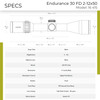 HAWKE Endurance 30 WA Fiber Dot 2-12x50 LR2 Fiber Dot Riflescope (16415)