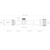 HAWKE Vantage IR 4-12x40 AO Rimfire .22 WMR Reticle Riflescope with Match Mount 1in Medium Weaver Scope Rings (14242+22113)