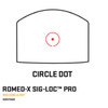 SIG SAUER Romeo-X SIG-LOC PRO Enclosed Black Circle Dot Reflex Sight (SORX1500)