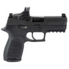 SIG SAUER P320 Compact 9mm 3.9in 2x15rd Black Striker Fired Pistol with ROMEO-RS PRO Sight (320C-9-BSSP-RS)