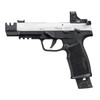 SIG SAUER P322-Comp 22LR 4in 1x20/1x25rd Black/White Single Action Pistol with Romeo RS Compact Sight (322C-T-COMP-RS)