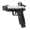 SIG SAUER P322-Comp 22LR 4in 1x20/1x25rd Black/White Single Action Pistol with Romeo RS Compact Sight (322C-T-COMP-RS)