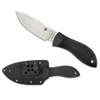 SPYDERCO Bill Moran 3.875in PlainEdge Blade/FRN Black Knife with Boltaron Sheath (FB02P)