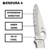 SPYDERCO Endura 4 Stainless SpyderEdge Folding Knife (C10S)