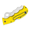 SPYDERCO Assist Salt Lightweight Yellow CombinationEdge Folding Knife (C79PSYL)