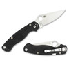 SPYDERCO Para Military 2 3.42in PlainEdge Blade/G-10 Black Left-Hand Folding Knife (C81GPLE2)