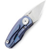 BESTECH KNIVES Tulip 1.53in Titanium Blue Folding Knife (BT1913B)