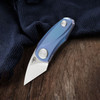 BESTECH KNIVES Tulip 1.53in Titanium Blue Folding Knife (BT1913B)