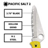 SPYDERCO Pacific Salt 2 SpyderEdge Blade/Yellow FRN Folding Knife (C91SYL2)