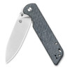 QSP Parrot Denim Micarta Copper Washer Pocket Knife (QS102-F-Parrot)