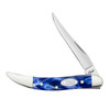 CASE XX Small Texas Toothpick Blue Pearl Kirinite Pocket Knife (23437)