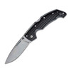 COLD STEEL Large Voyager 4in Drop Point Blade Black Griv-Ex Handle Folding Knife (CS-29AB)
