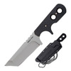 COLD STEEL Mini Tac Tanto 3.75in Blade Black Griv-Ex Handle Fixed Knife with Sheath (CS-49HTF)