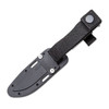 COLD STEEL Razor Tek 4in Clip Point Blade Black GFN Handle Fixed Knife with Sheath (CS-FX-4RZR)