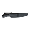COLD STEEL Roach Belly 4.5in Trailing Point Blade Black Polypropylene Handle Fixed Knife with Sheath (CS-20RBC)
