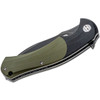 BESTECH KNIVES Penguin 3.62in Linerlock Black and Green Folding Knife (BG32E)