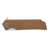 SIG SAUER Tsuru Two-Tone Satin/Stonewash Tanto Knife with Coyote Brown G10 Handle (TS-8SBRN)