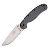 ONTARIO KNIFE COMPANY RAT I Carbon Fiber 3.5in Satin D2 Steel Linerlock Folding Knife (ON8867CF)
