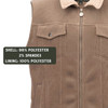 OUTBACK TRADING Men's Calvin Brown Vest (29901-BRN)