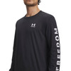 UNDER ARMOUR Men's Freedom Flag Black/White Long Sleeve T-Shirt (6007922-001)