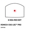 SIG SAUER ROMEO-X SIG-LOC PRO 6 MOA Red Dot Reflex Sight (SORX1560)