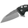 HOGUE X1-Microflip 2.75in Wharncliffe Tumble Black Folding Knife (24160)