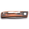 KNIVES OF ALASKA Onyx 2.6in Liner Lock G10 Orange/Black Folding Knife (00797FG)