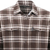 OUTBACK TRADING Mens Outback Cotton Plaid Brown Shirt (40305-BRN)