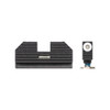 NIGHT FISION Costa Ludus Glock 17/19/34 White Front Ring Horizontal Tritium Bar Rear Night Sight Set (GLK-001-010-WGXG)