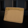 GRITR Single Handgun Sleeve - Soft Gun Case with ID Patch & Lockable Zippers, Tan
