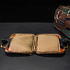 GRITR Double Handgun Sleeve - Soft Gun Case with ID Patch & Lockable Zippers, Tan