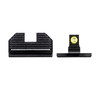 NIGHT FISION Optics Ready Stealth Yellow Front Ring/Blank Rear Night Sight Set For Springfield Hellcat OSP/XD-S w/ 507k (SPR-229-248-268-YGZX)