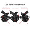 GALCO Cop 3 Slot Black LH Strongside/Crossdraw Belt Holster for Sig Sauer M18, P320 Compact 9/.40, P320 X-Compact 9/.40 (CTS823RB)