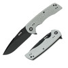 GRITR Stealth Folding Pocket Knife w/ 3.5" D2 Steel Blade, G10 Scales, Gray Non-Serrated